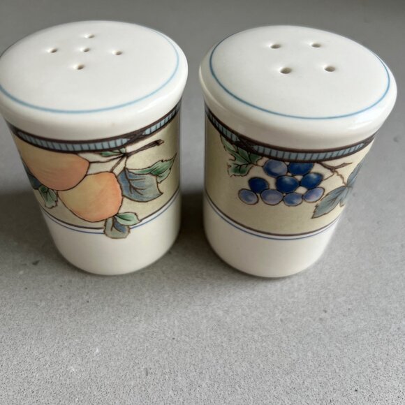 Mikasa Intaglio CAC29 Garden Harvest Classic Salt and Pepper Shakers Set - Picture 3 of 7